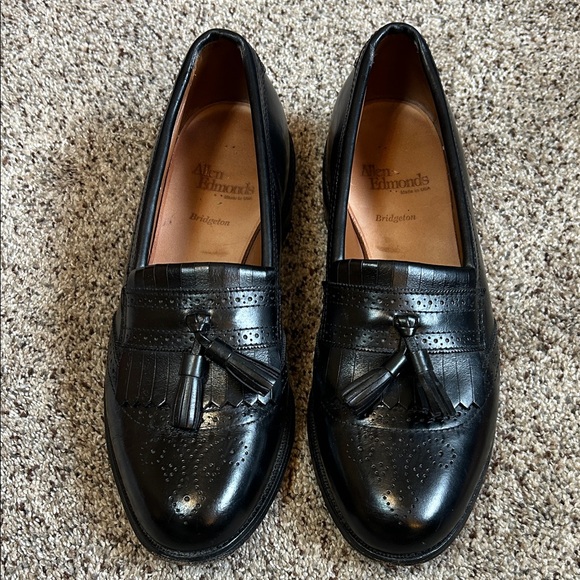 Allen Edmonds Bridgeton Black Leather Tassel Loafers size 9 C narrow - Picture 15 of 15